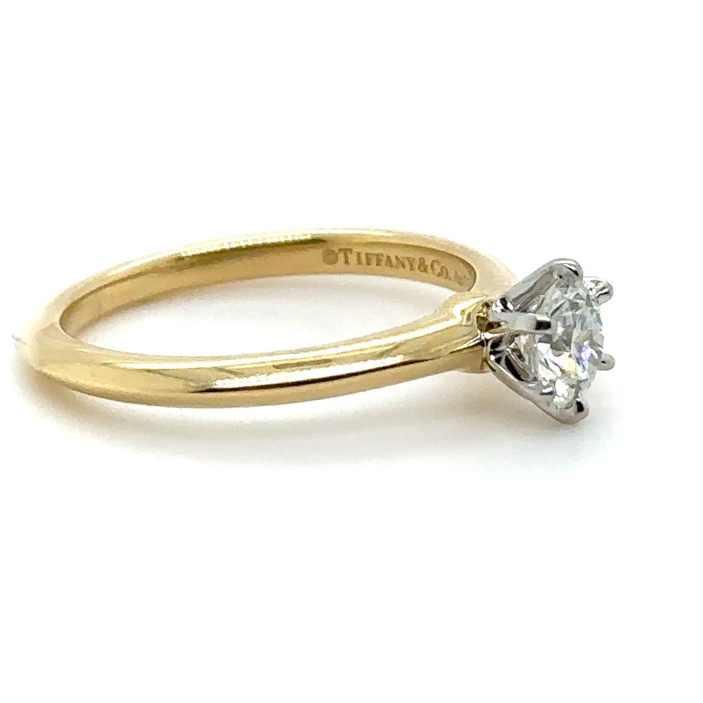Tiffany & Co Yellow Gold .5ct Diamond Ring - Picture 9 of 15